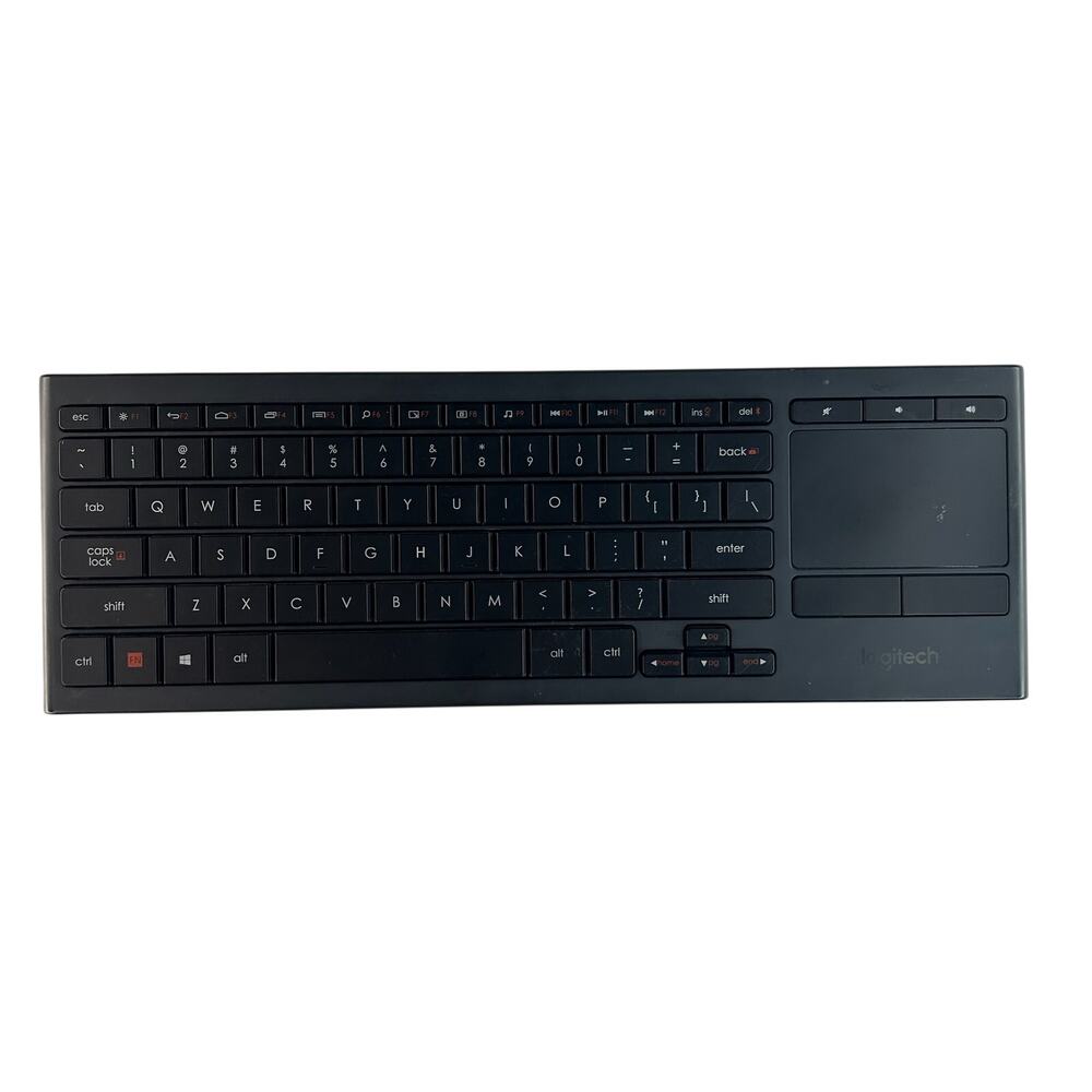 Logitech K830 Illuminated Keyboard with Built-In Touchpad and Unifying Dongle